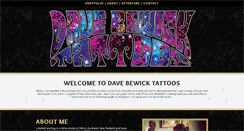 Desktop Screenshot of davebewicktattoo.com
